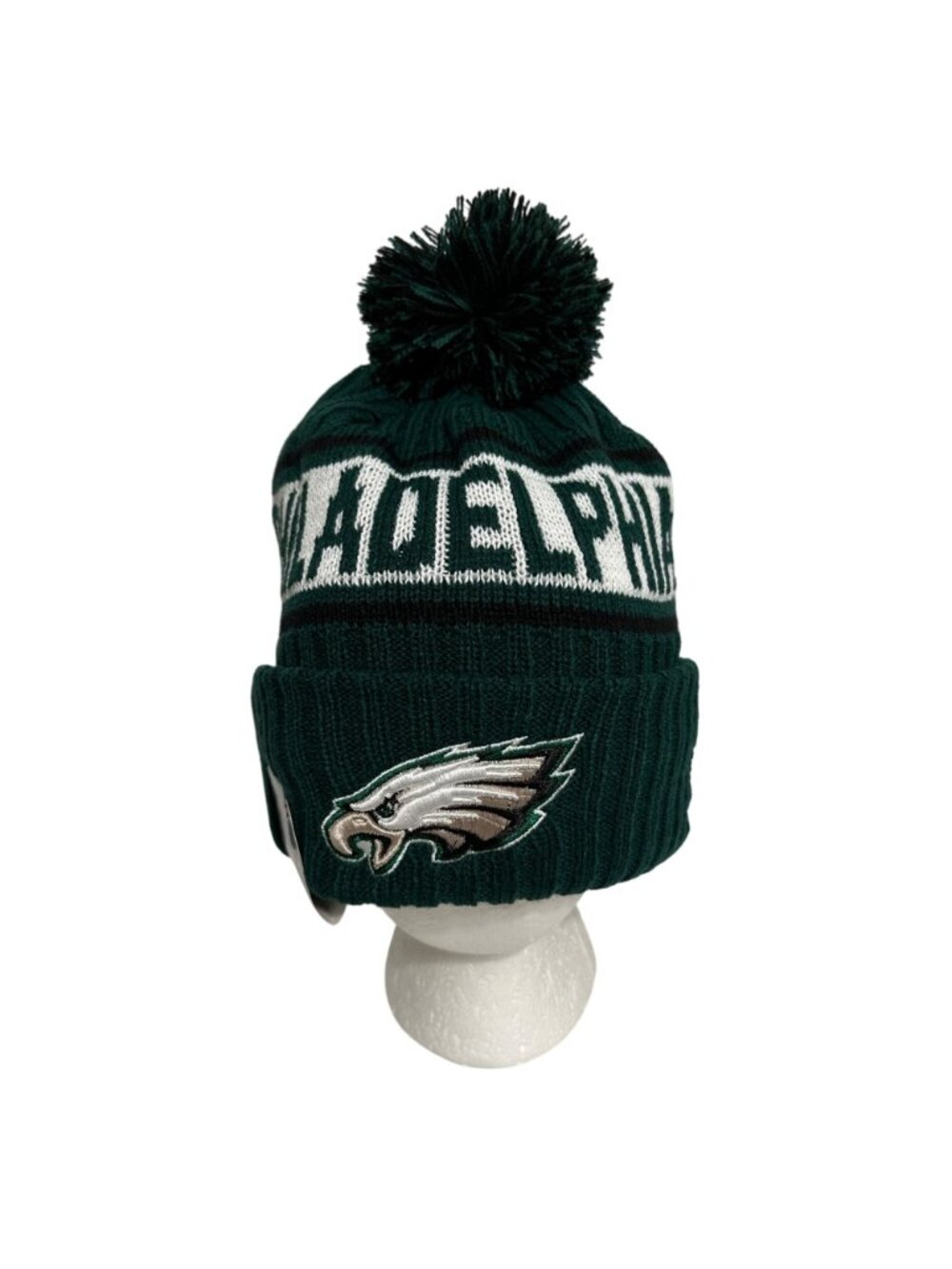 Philadelphia Eagles NFL Knit Beanie Hat Removeable Pom Football Athleisure - Picture 3 of 7